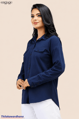 Engage Relaxed Fit Navy Utility Shirt