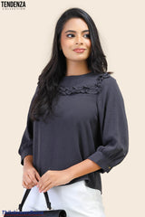Tendenza Three Quarter Sleeve WW Top