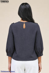 Tendenza Three Quarter Sleeve WW Top