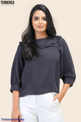 Tendenza Three Quarter Sleeve WW Top
