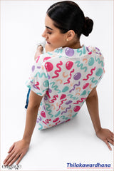 Engage Pastel Wave Print Collared Shirt