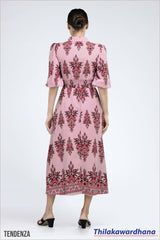 Tendenza Elegant Floral Printed Maxi Dress