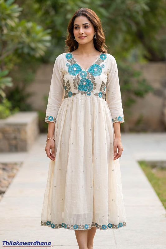 Indian Embroidered Maxi Dress