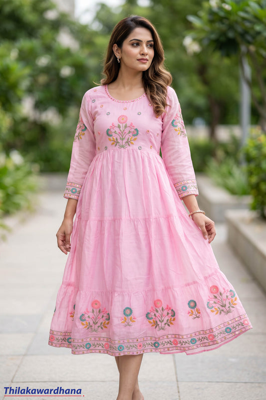 Indian Embroidered Maxi Dress