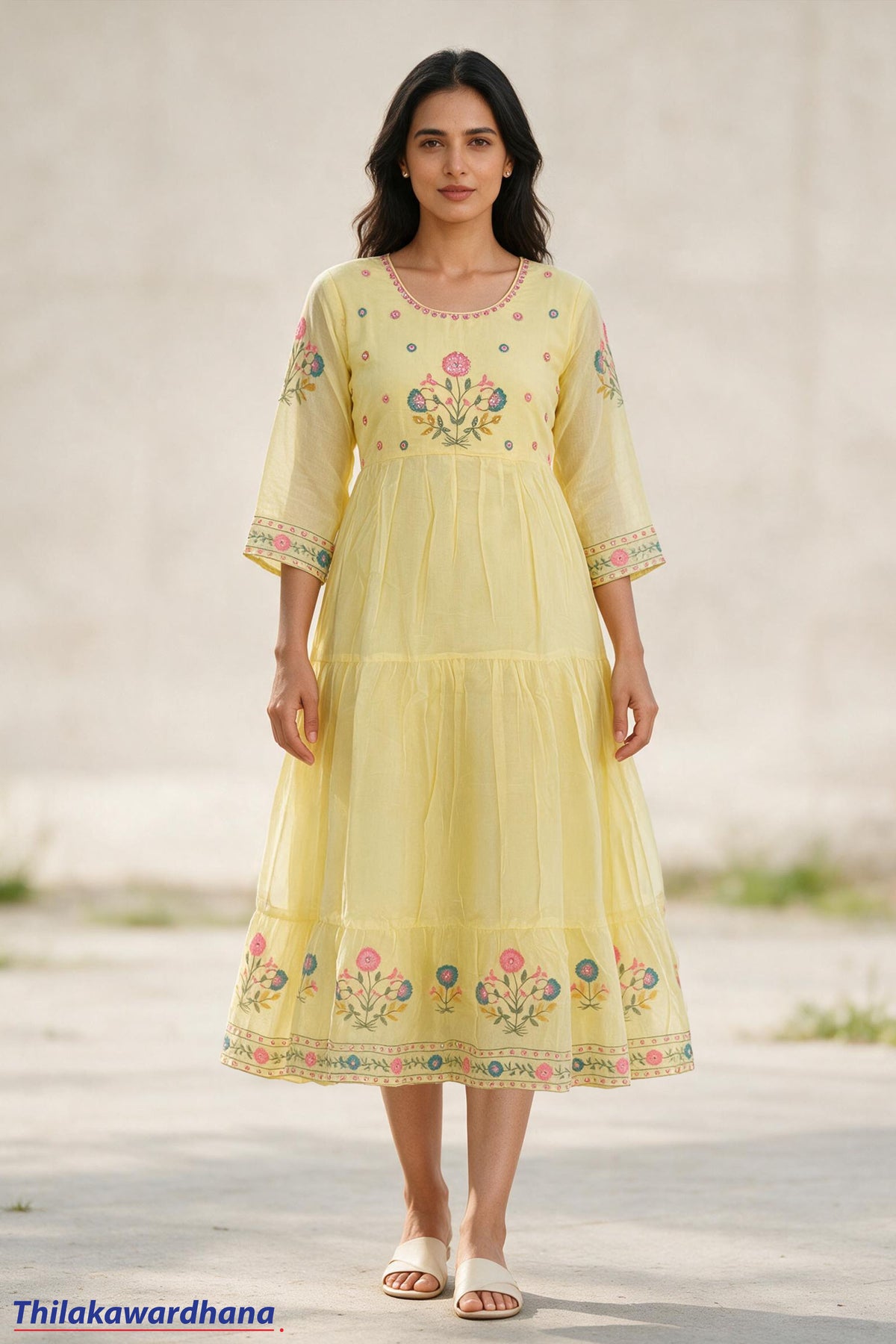 Indian Embroidered Maxi Dress