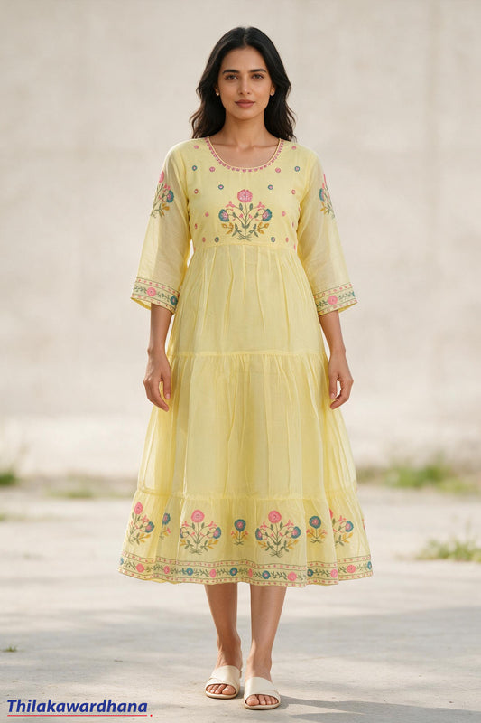 Indian Embroidered Maxi Dress
