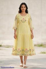 Indian Embroidered Maxi Dress