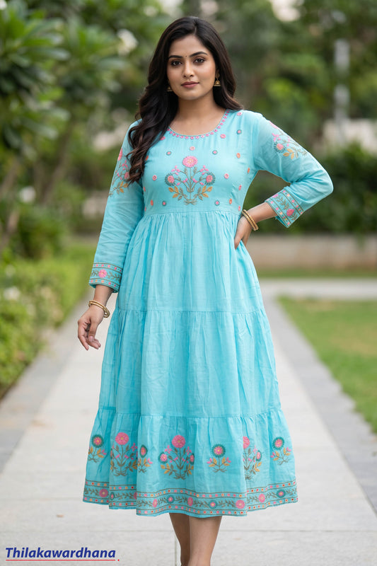 Indian Embroidered Maxi Dress