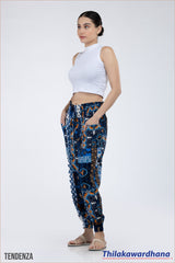 Tendenza Smocked Waist Casual Pant
