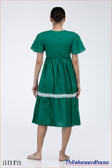 Aura Ruffle Sleeve Tiered Dress