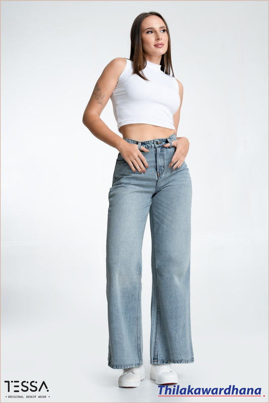 TESSA High Rise Wide Leg Jean