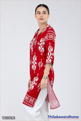 Engage Printed Kurtha Top