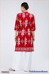 Engage Printed Kurtha Top