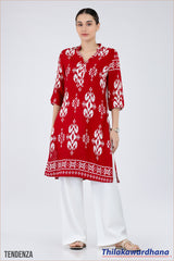 Engage Printed Kurtha Top