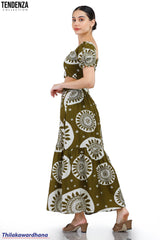 Tendenza Tiered Printed Skirt