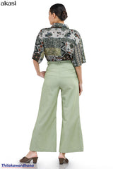 Akasi High Waist Seam Detailed Pant