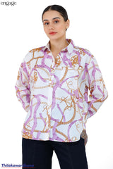 Engage Gold Chain Print Shirt