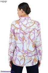 Engage Gold Chain Print Shirt