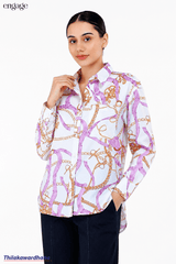 Engage Gold Chain Print Shirt