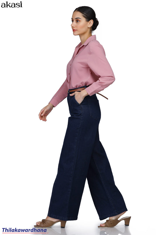 Akasi Dark Wash Seam Detailed Jean