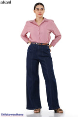 Akasi Dark Wash Seam Detailed Jean