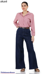 Akasi Dark Wash Seam Detailed Jean