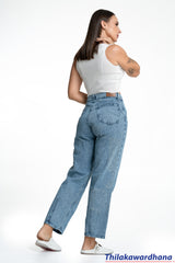 Mid Wash Seam Detailed Jean