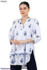 Engage Printed Long Top