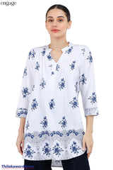 Engage Printed Long Top