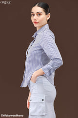 Engage Long Sleeve Striped Shirt