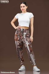 Tendenza Smocked Waist Casual Pant