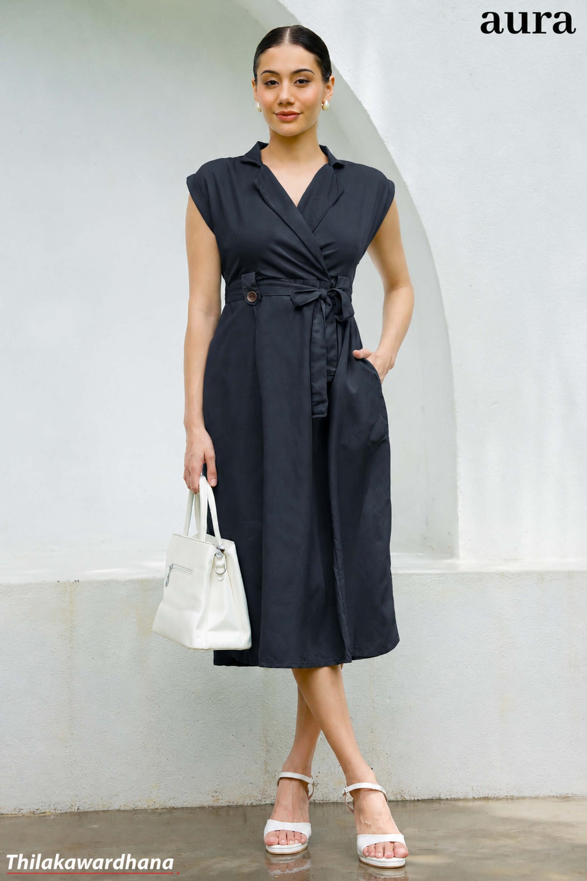 Aura Mint Breeze Wrap WW Dress