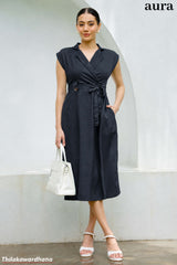 Aura Mint Breeze Wrap WW Dress