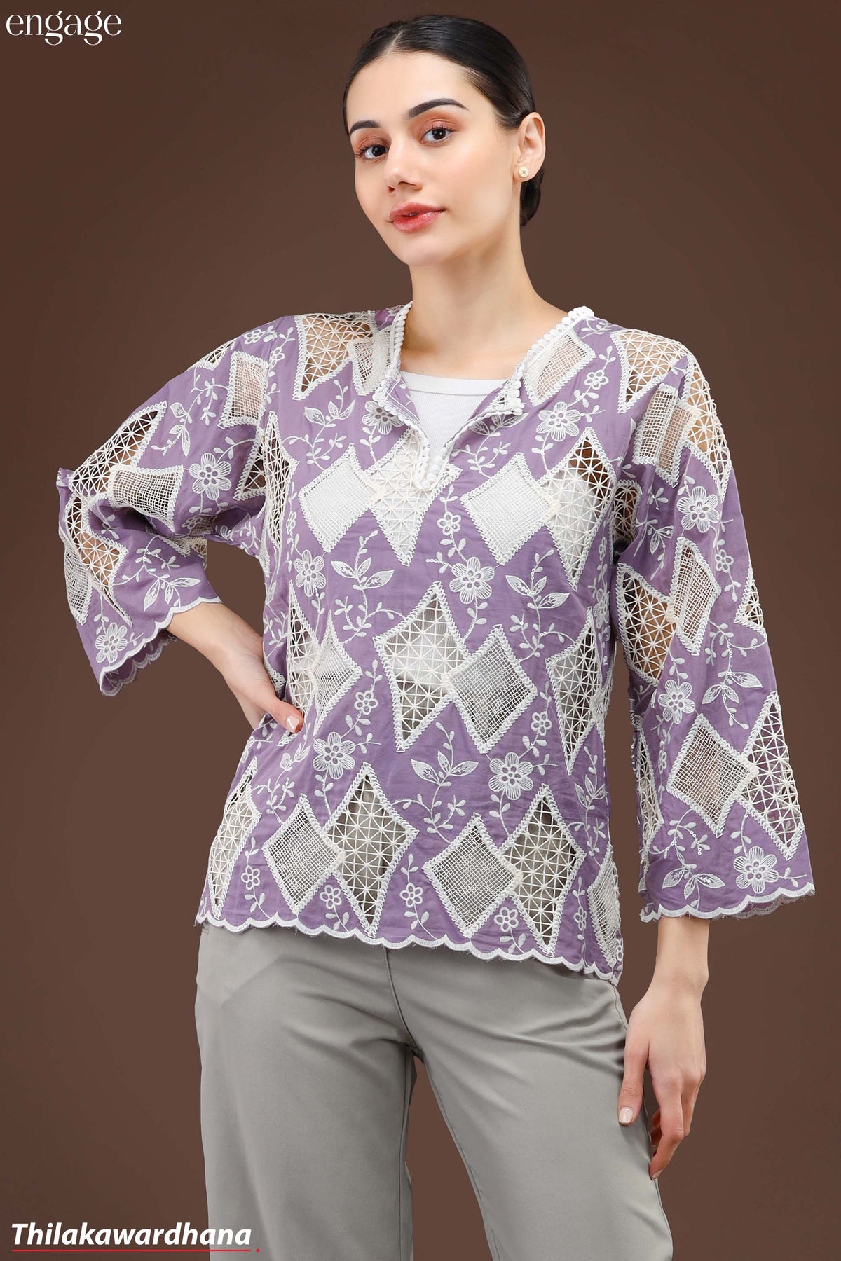 Engage Roselle Patchwork Blouse
