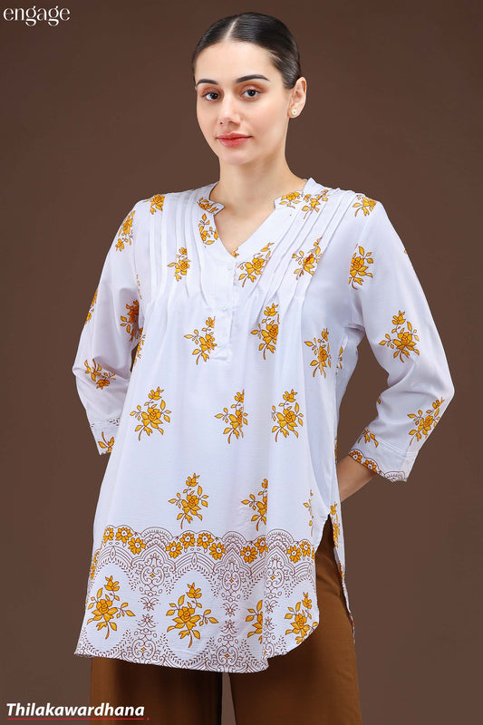 Engage Printed Long Top
