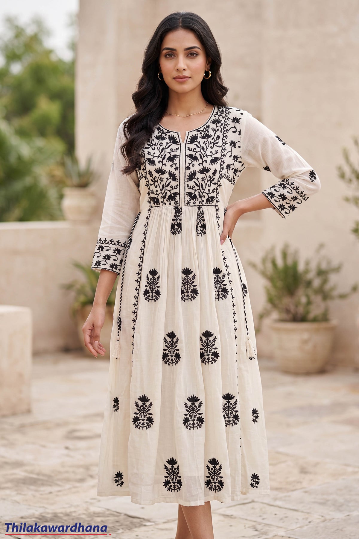 Indian Embroidered Maxi Dress