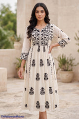 Indian Embroidered Maxi Dress
