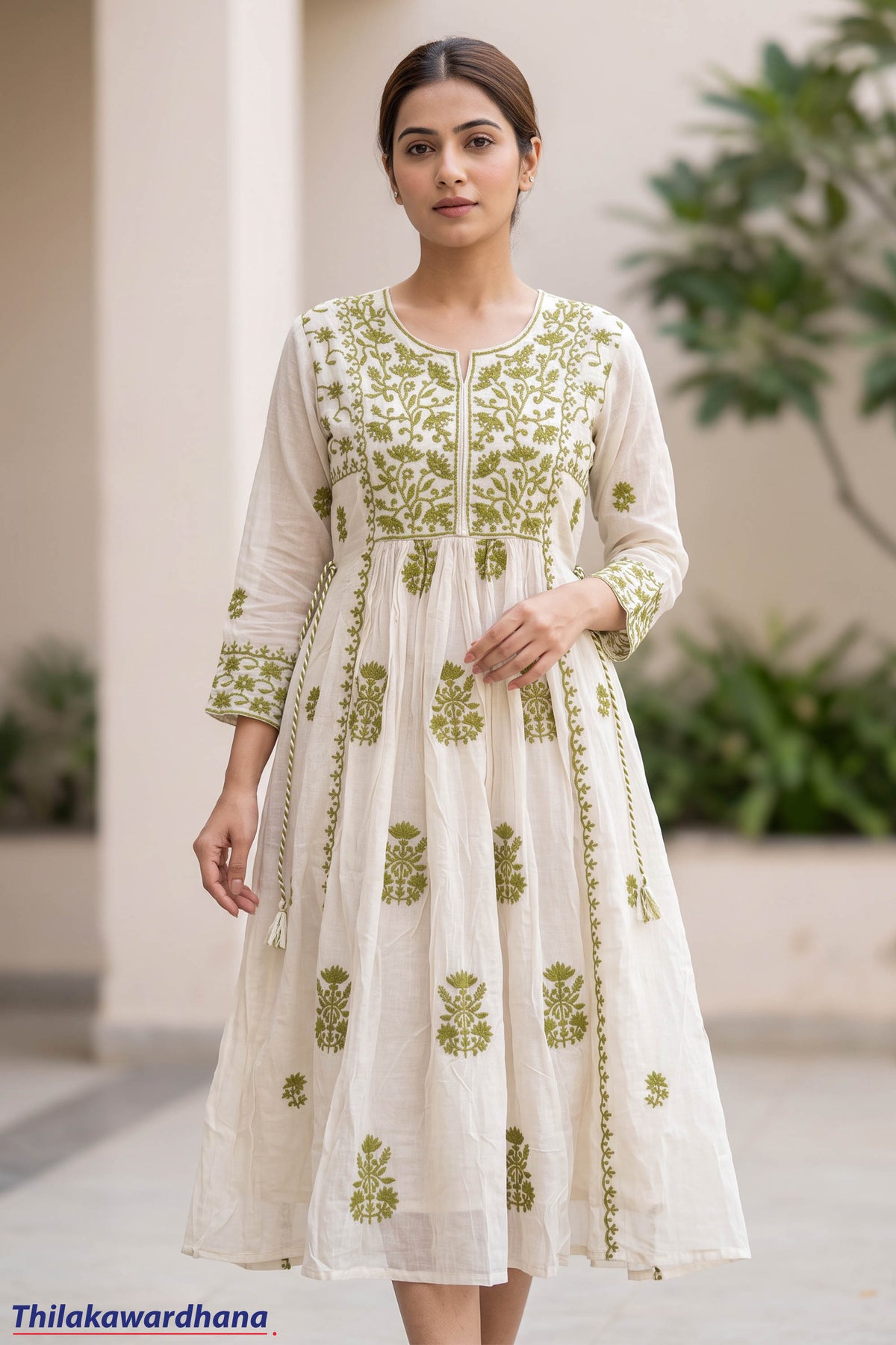 Indian Embroidered Maxi Dress