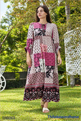 Tendenza Bohemian Printed Maxi Dress