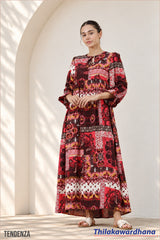 Tendenza Bohemian Printed Maxi Dress