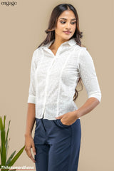 Engage 3/4 Sleeve Cutlon Top