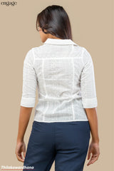 Engage 3/4 Sleeve Cutlon Top