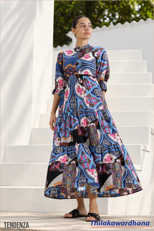 Tendenza Bohemian Tiered Maxi Dress