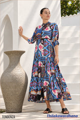 Tendenza Bohemian Tiered Maxi Dress