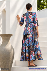 Tendenza Bohemian Tiered Maxi Dress