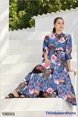 Tendenza Bohemian Tiered Maxi Dress