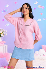 Tendenza Teen Luna Lace Cotton Top