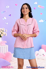 Tendenza Teen Luna Lace Cotton Top