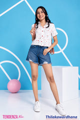 Tendenza Teen Paris Doodle Top