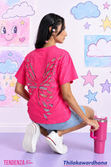 Tendenza Teen Butterfly Cut Out Tee